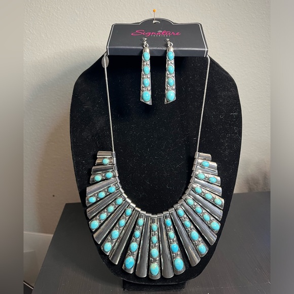 Paparazzi Zi Collection Necklace and Earring set. Brand new/never worn. - Picture 1 of 2